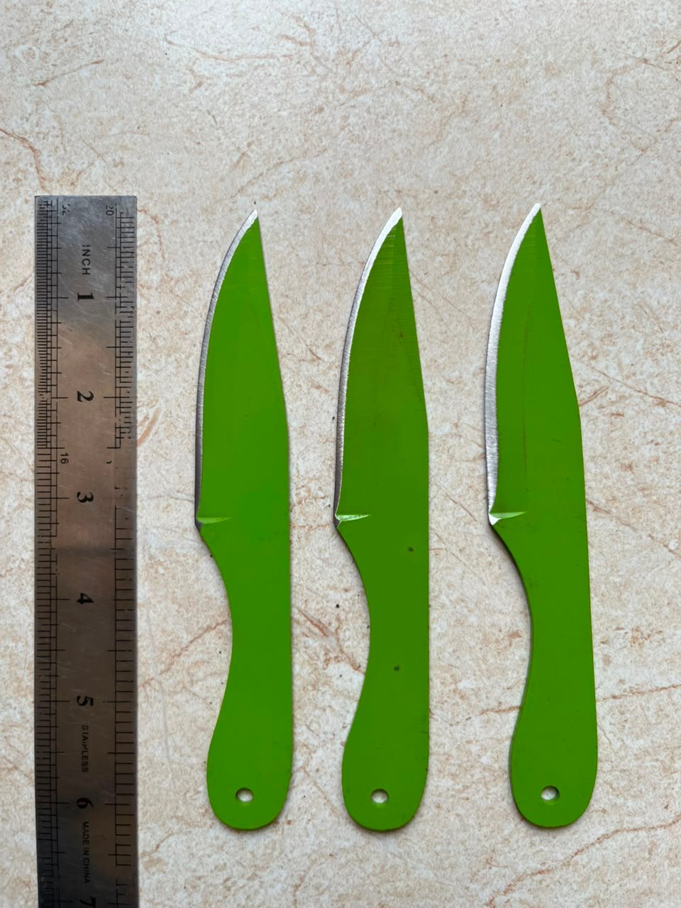 3-Piece Tactical Black Throwing Knives (6.5 Inch Target Daggers) - Image 2