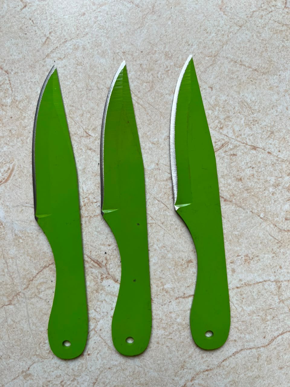 3-Piece Tactical Black Throwing Knives (6.5 Inch Target Daggers)