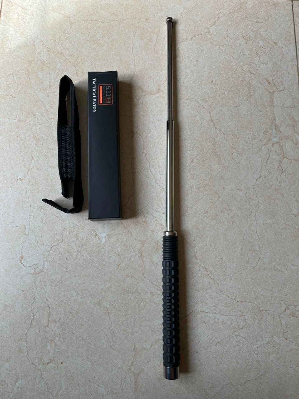 Heavy Steel Tactical Expandable Baton Self Defense Telescopic Stick