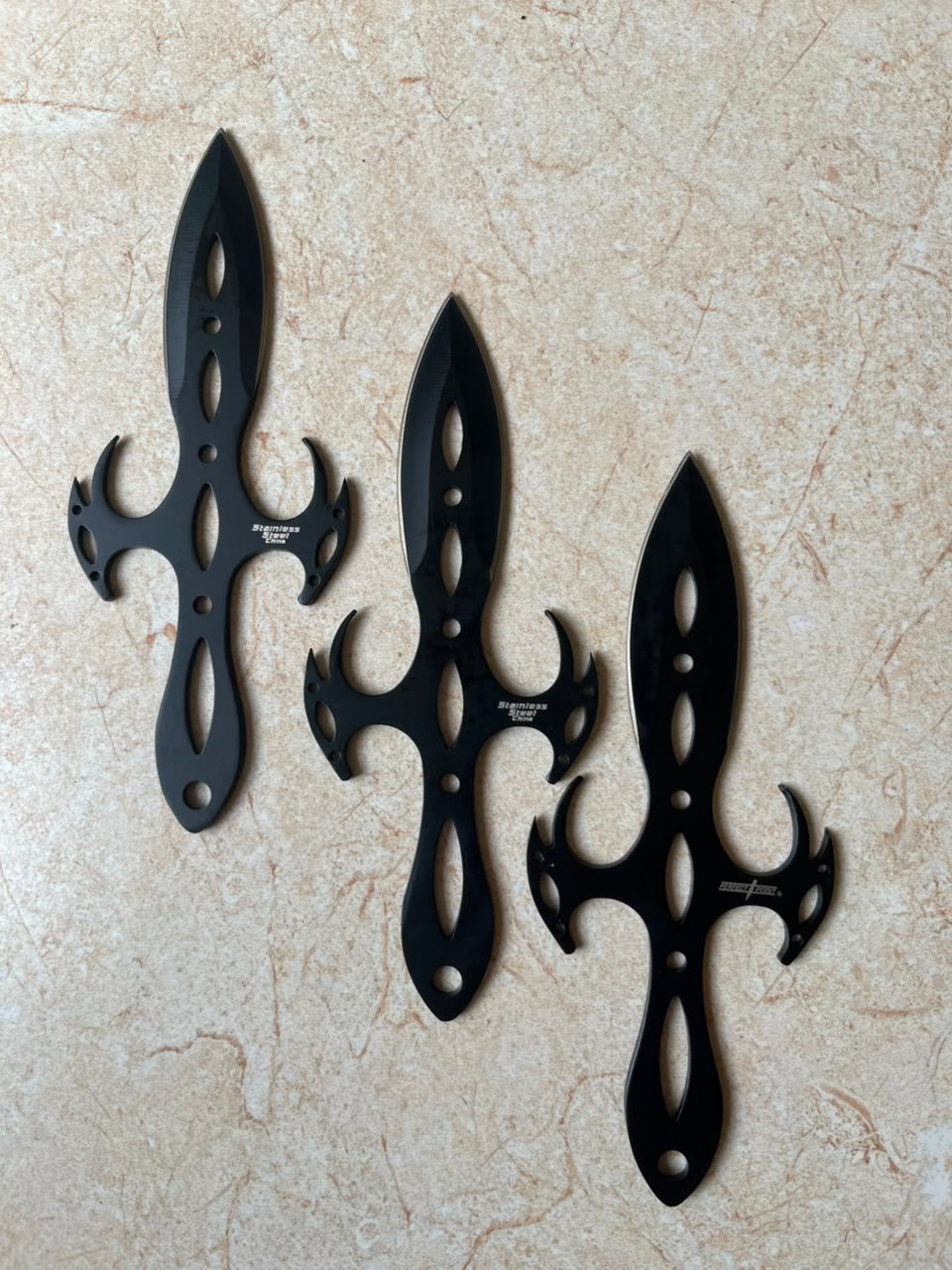 Tactical Fantasy Cross Throwing Knife Ninja Kunai Dagger Set