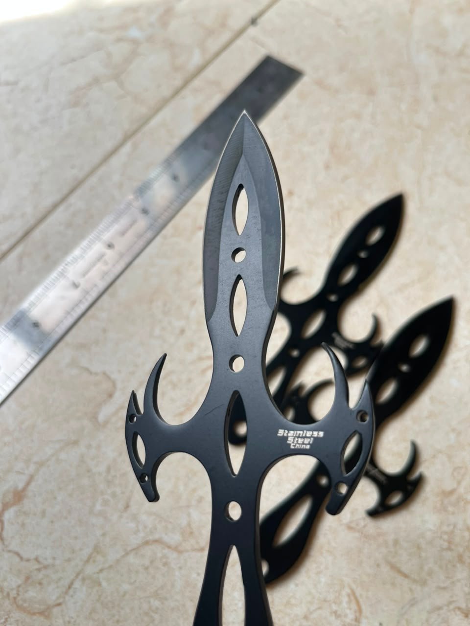 Tactical Fantasy Cross Throwing Knife Ninja Kunai Dagger Set - Image 3