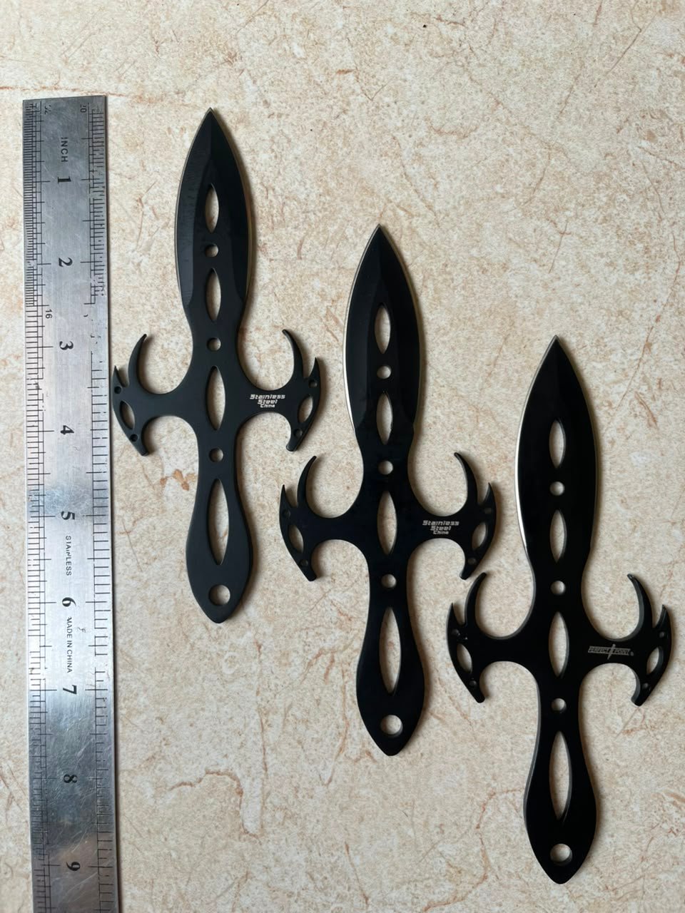 Tactical Fantasy Cross Throwing Knife Ninja Kunai Dagger Set - Image 4