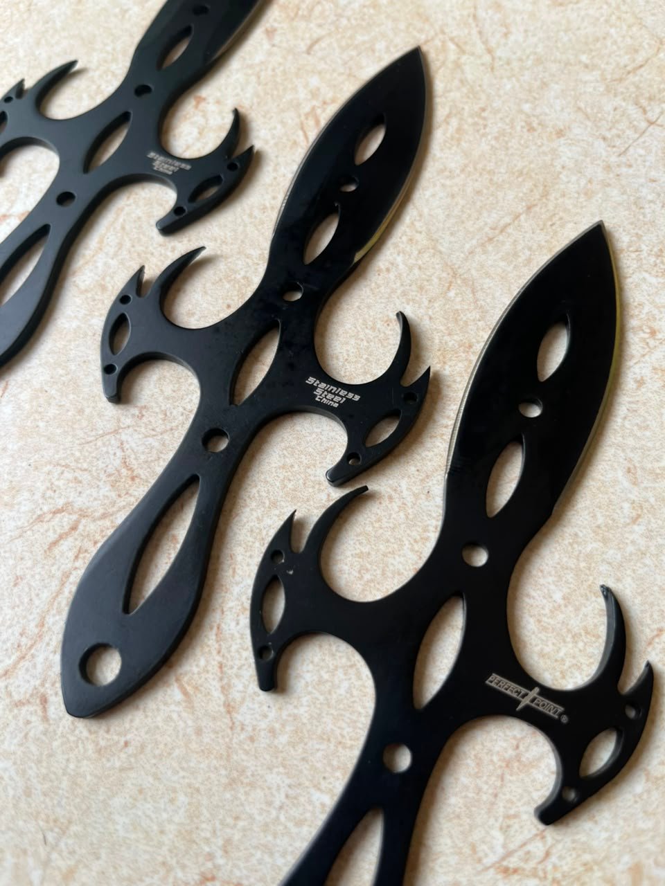 Tactical Fantasy Cross Throwing Knife Ninja Kunai Dagger Set - Image 7