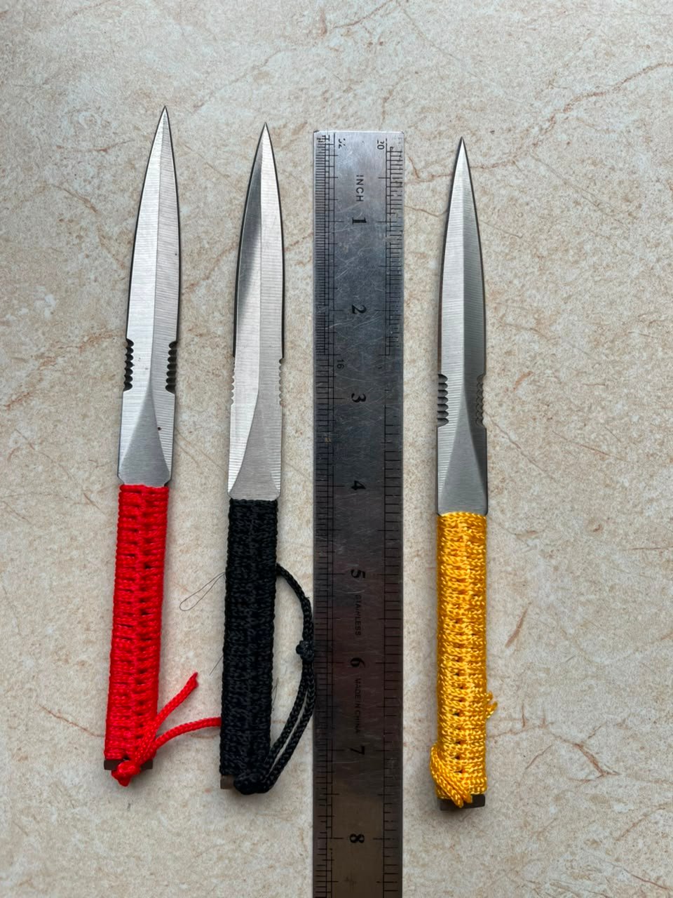 Title 3-Piece Precision Target Throwing Spikes with Paracord Grip - Image 4