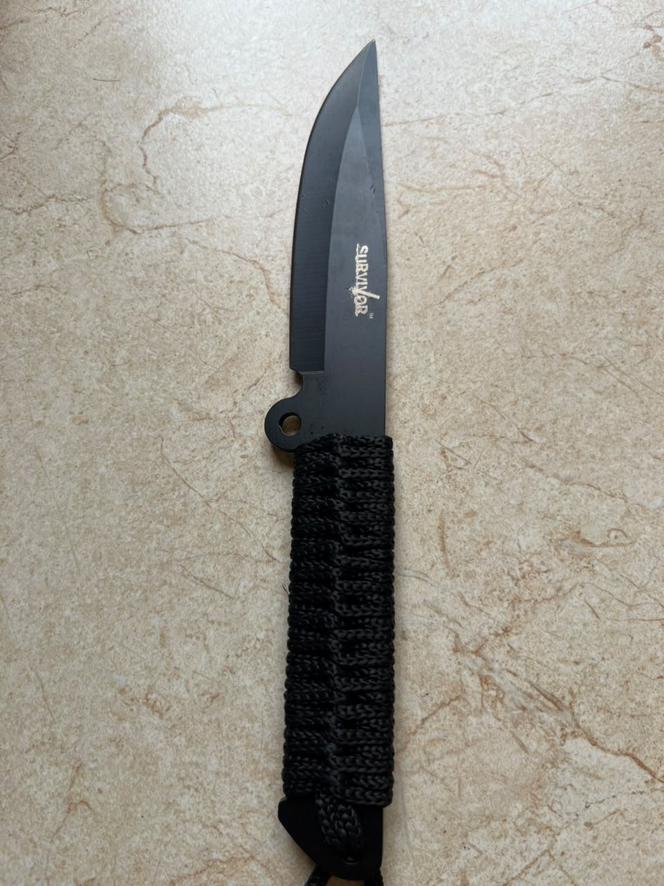 Survivor Tactical Cord-Wrapped Fixed-Blade Knife(ZT039)