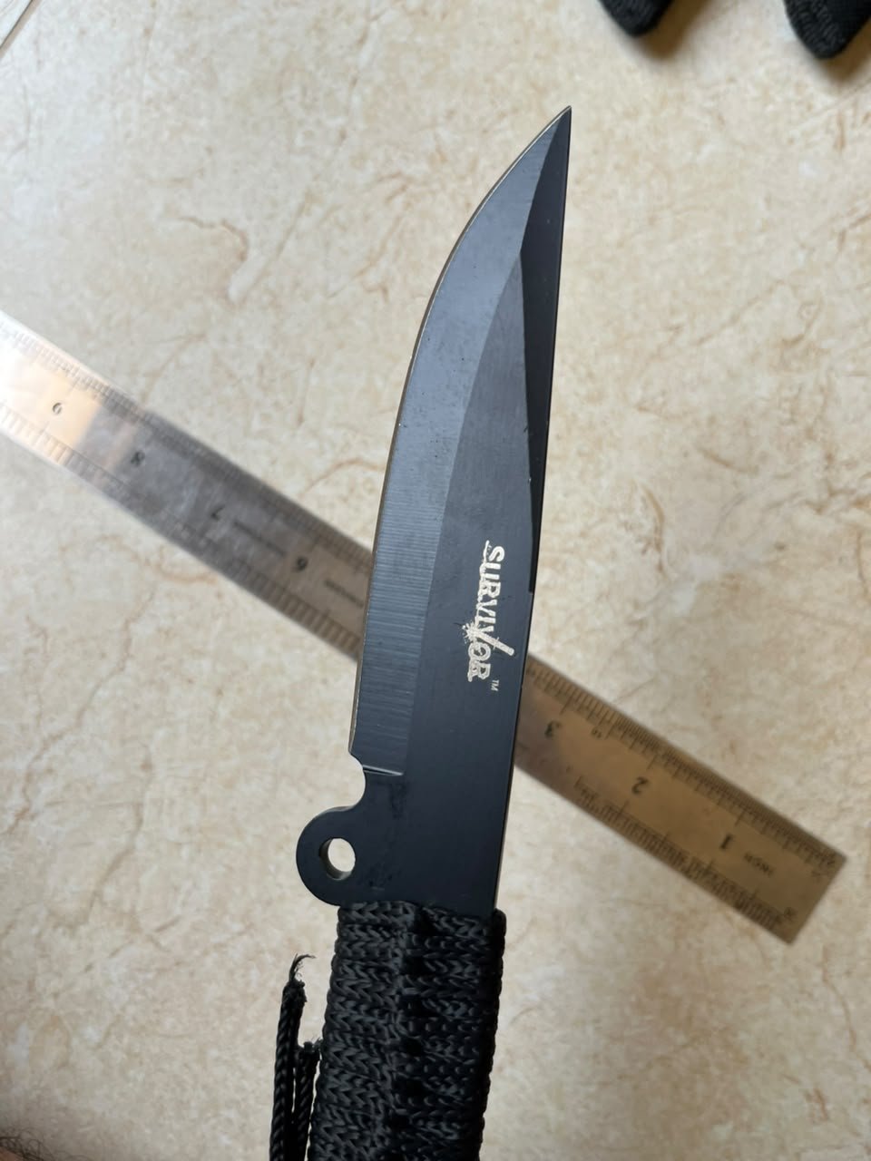 Survivor Tactical Cord-Wrapped Fixed-Blade Knife(ZT039) - Image 4