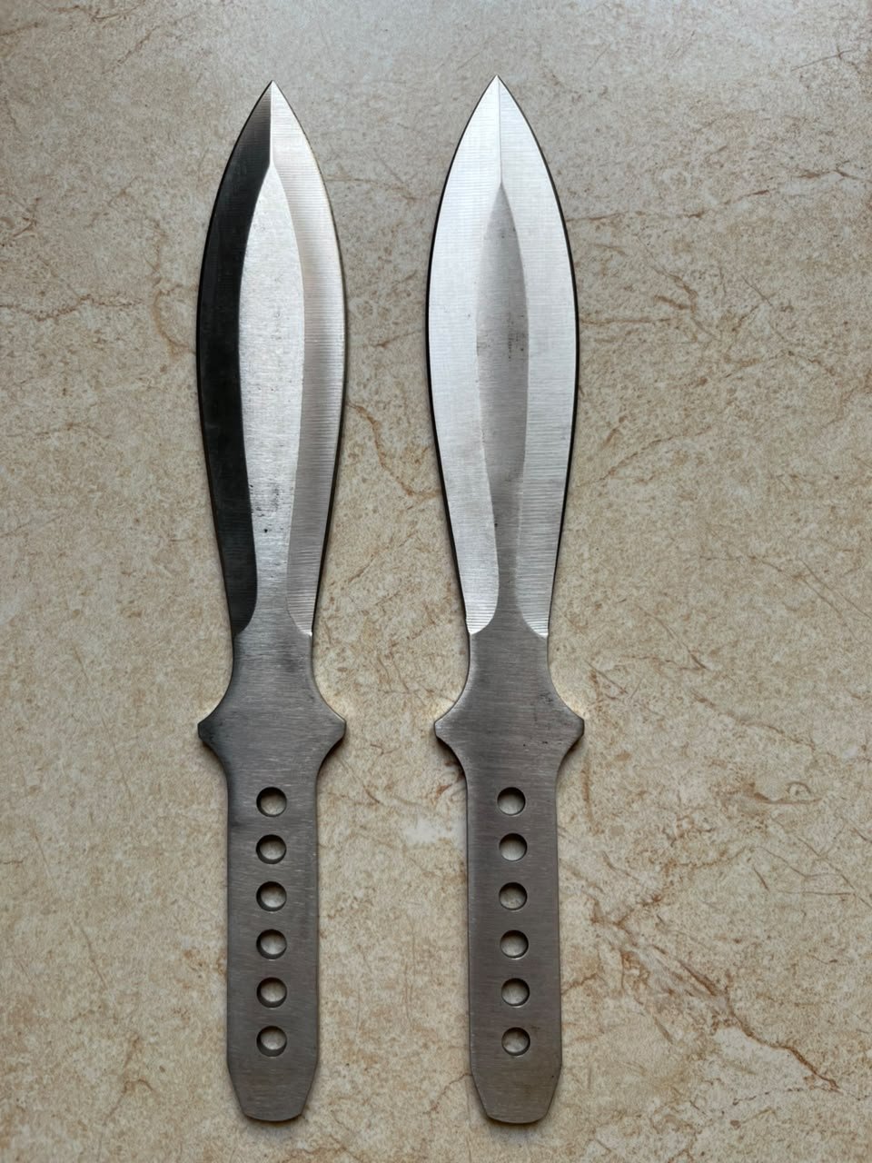 2-Piece Stainless Steel Leaf Blade Throwing Knife Set(ZT025)