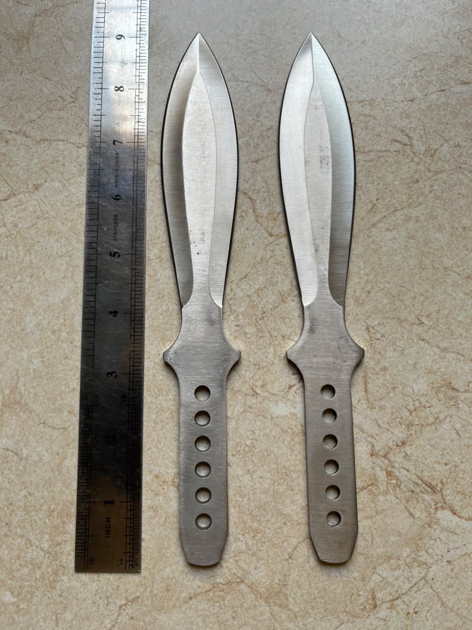 2-Piece Stainless Steel Leaf Blade Throwing Knife Set(ZT025) - Image 3