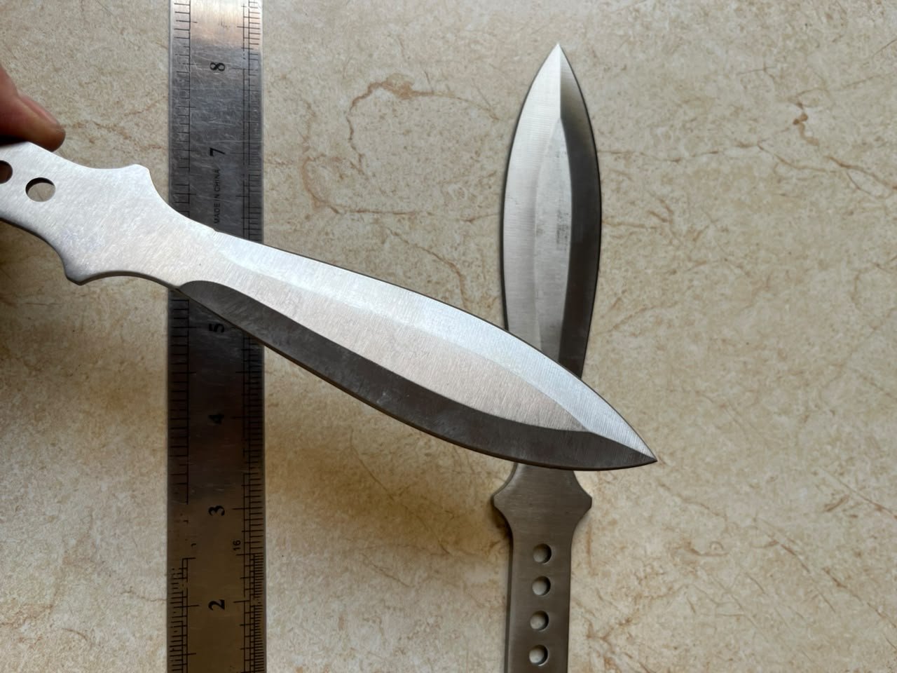 2-Piece Stainless Steel Leaf Blade Throwing Knife Set(ZT025) - Image 4