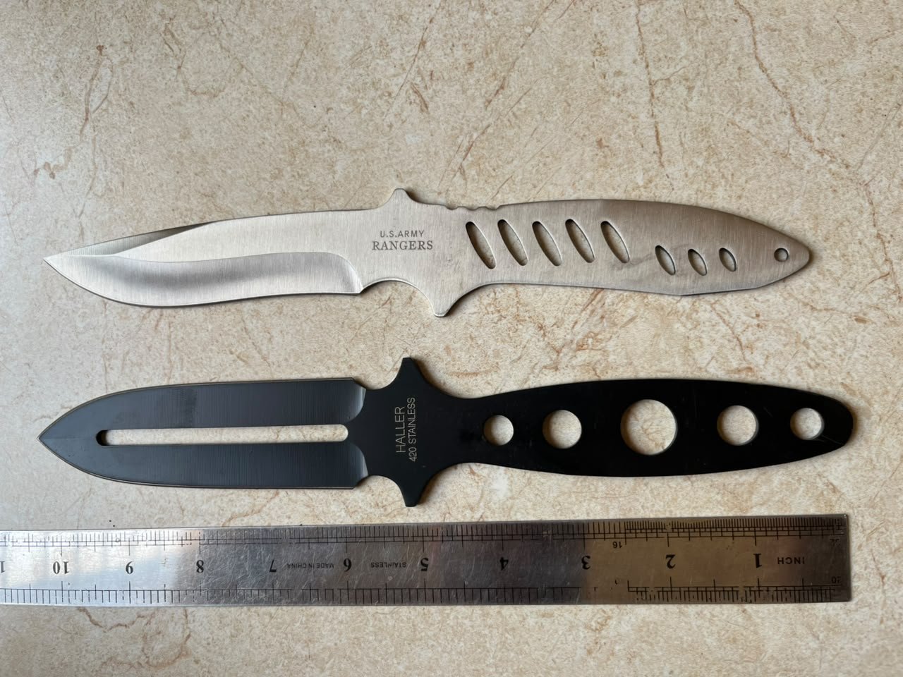 U.S. Army Rangers & Haller Tactical Throwing Knives(ZT033) - Image 4