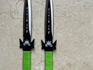 Green Cord-Wrapped Tactical Throwing Knives(ZT026)